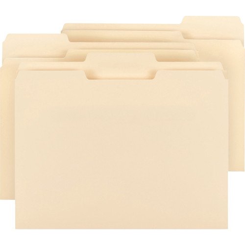 Business Source 1/3 Tab Cut Letter Recycled Top Tab File Folder (BSN78950)
