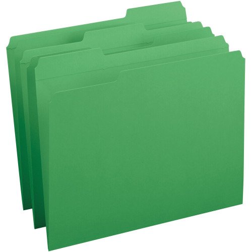 Business Source Reinforced Tab Colored File Folders (BSN03174)