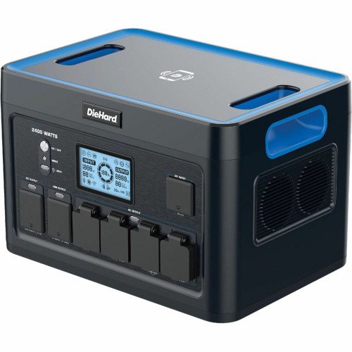 DieHard 2400-Watt Lithium-ion Portable Power Station/Solar Generator (DH2000401)