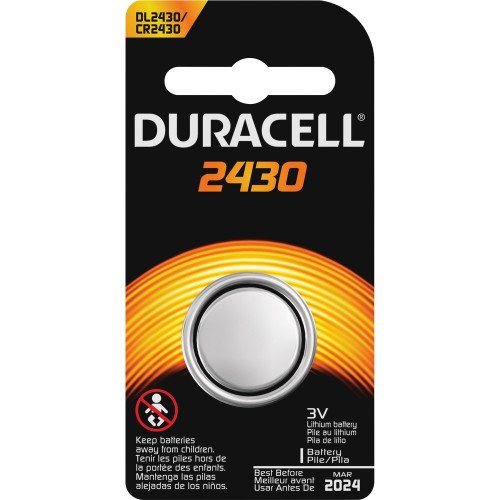 Duracell Coin Cell Lithium 3V Battery - DL2430 (DL2430BPK)