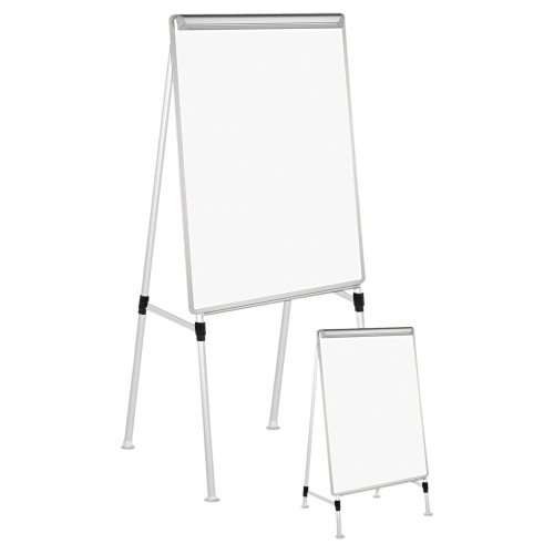 Universal Dry Erase Board with A-Frame Easel, 29 x 41, White Surface, Silver Frame (UNV43033)