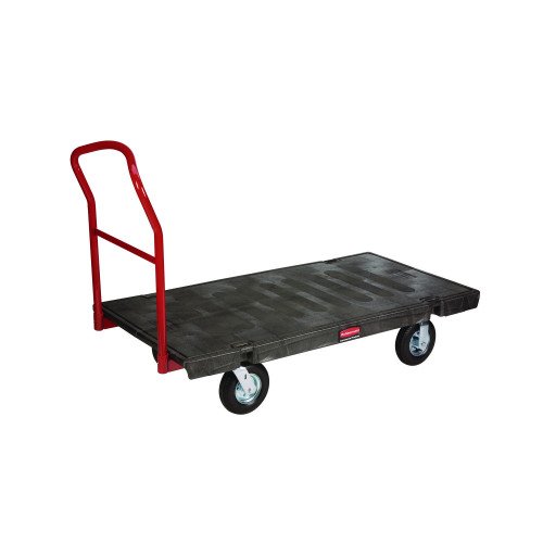 Rubbermaid Commercial Heavy-Duty Platform Truck Cart, 1,200 lb Capacity, 24 x 48 Platform, Black (443610BLA)
