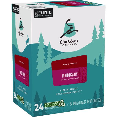 Caribou Coffee Mahogany Coffee K-Cups, 24/ Box (6990)