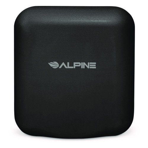 Alpine Hemlock Commercial Automatic 120V Hand Dryer, 6.69 x 11.41 x 12.31, Stainless Steel, Black (ALP40010BLA)