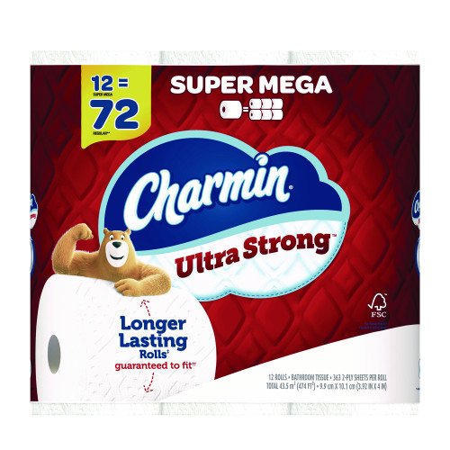 Charmin® Ultra Strong Standard Toilet Paper, 2-Ply, 363 Sheets, 12 Rolls (04311)