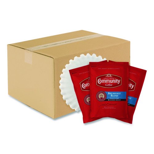 15061927-500x500-0.jpg Community Coffee Breakfast Blend, 2.5 oz Packet, 40/Carton (CCI15505) - Image 1