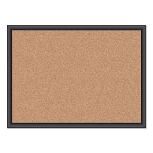 U Brands Cork Bulletin Board, 23 x 17, Tan Surface, Black Frame (026U0001)