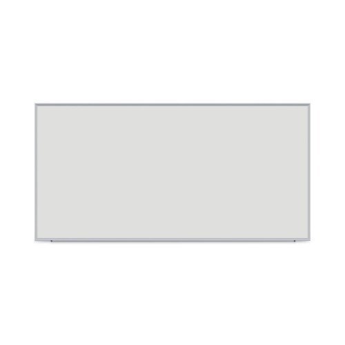 Universal Deluxe Melamine Dry Erase Board, 96 x 48, Melamine White Surface, Silver Anodized Aluminum Frame (UNV43627)