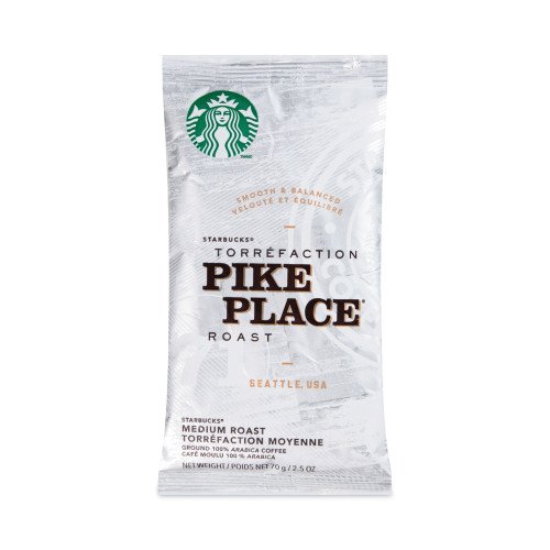 Starbucks Coffee, Pike Place, 2.7 oz Packet, 72/Carton (11018197CT)