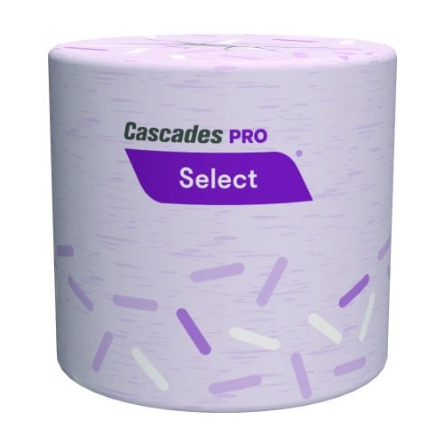 901776-500x500-0.jpg Cascades® Pro Select Standard Toilet Paper, 1-Ply, 1,000-ft. Roll, 96 Rolls (B152) - Image 1