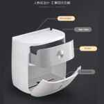 Modern Bathroom Wall Mounted Shelf Storage Box Toilet Paper Dispenser - Image 4